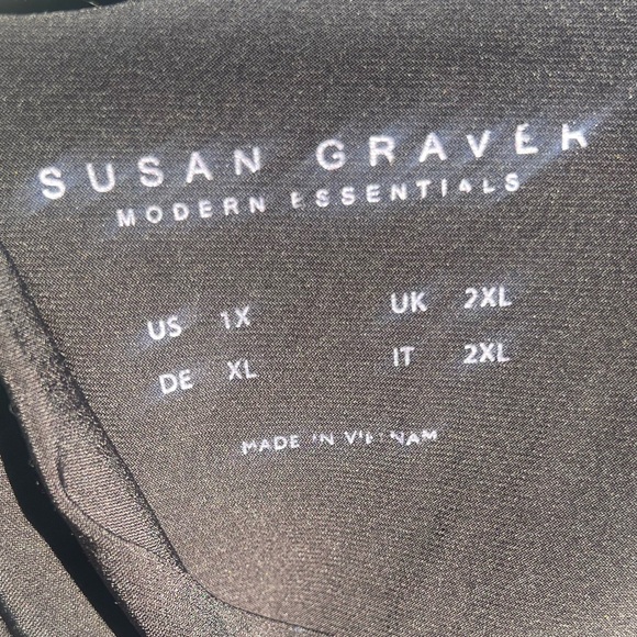 Susan Graver Modern Essentials Liquid Knit Mock Neck Top New Without Tags - Picture 4 of 7